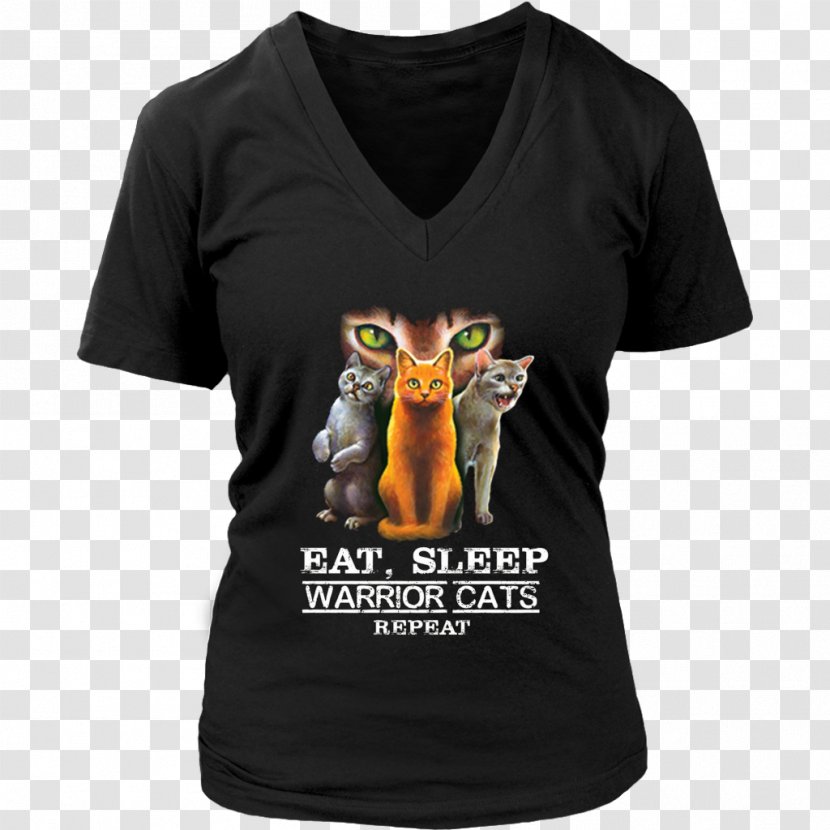 T-shirt Cat Kitten Hoodie Warriors Transparent PNG