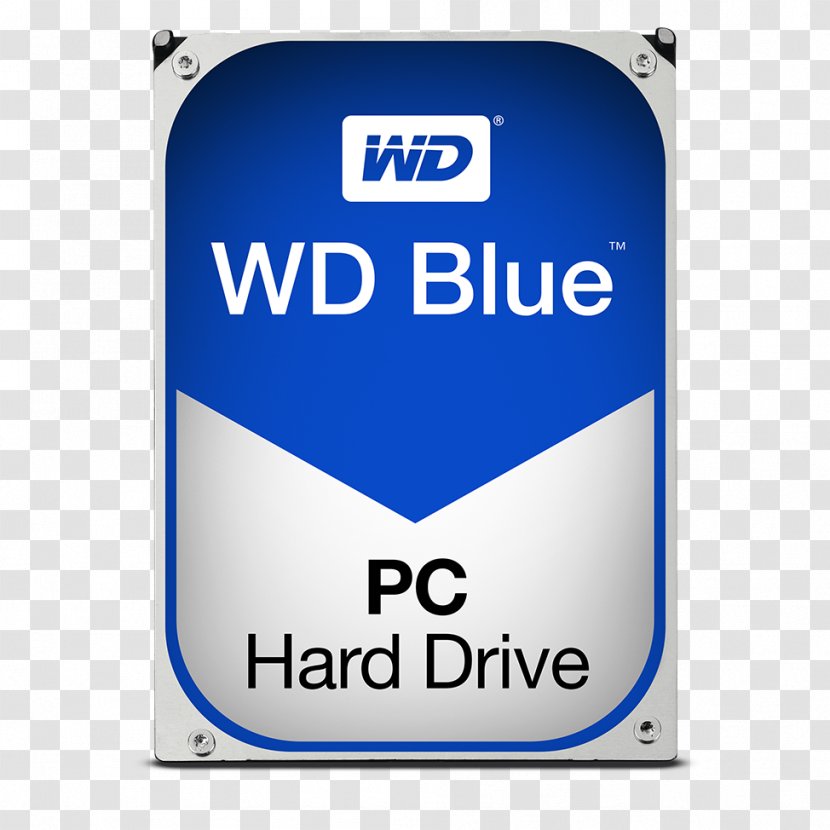 WD Blue Desktop HDD Hard Drives Western Digital Serial ATA Solid-state Drive - Signage Transparent PNG