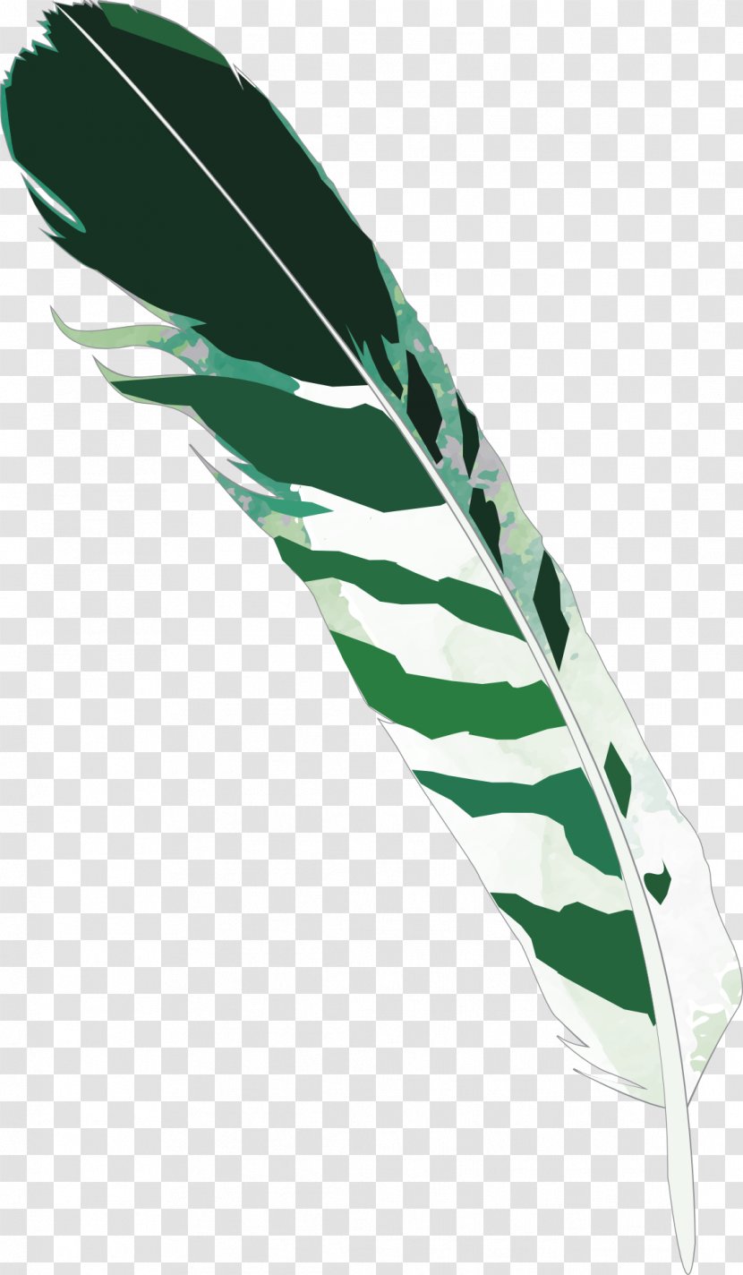 Bird Green Feather - Leaf - Fantasy Transparent PNG