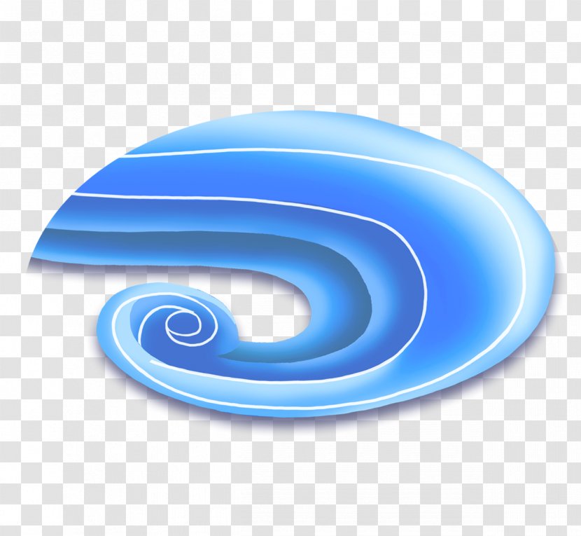 Wind Wave Blue Euclidean Vector - Spiral - Decoration Pattern Transparent PNG