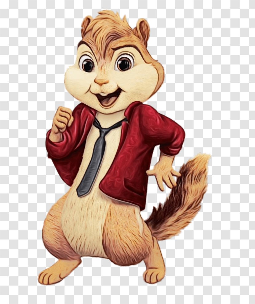 Squirrel Cartoon - Watercolor - Fictional Character Art Transparent PNG