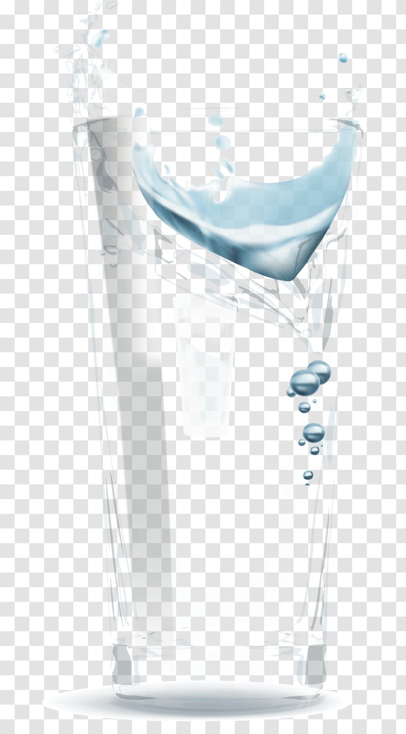 Glass Cup - Water - Vector 1 Transparent PNG