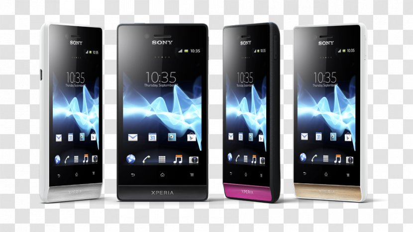 Sony Xperia Miro Sola U P - Mobile Phone - Smartphone Transparent PNG