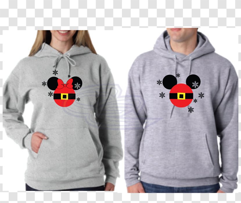 Hoodie T-shirt Clothing Sweater - Matching Disney Sweaters For Couples Transparent PNG