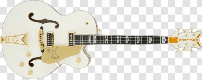 Gretsch White Falcon Guitar G6136T Electromatic TV Jones - Plucked String Instruments Transparent PNG