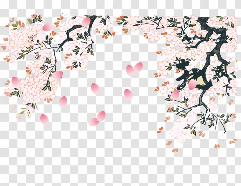 Cherry Blossom Flower - Petal - Winter Plum Transparent PNG