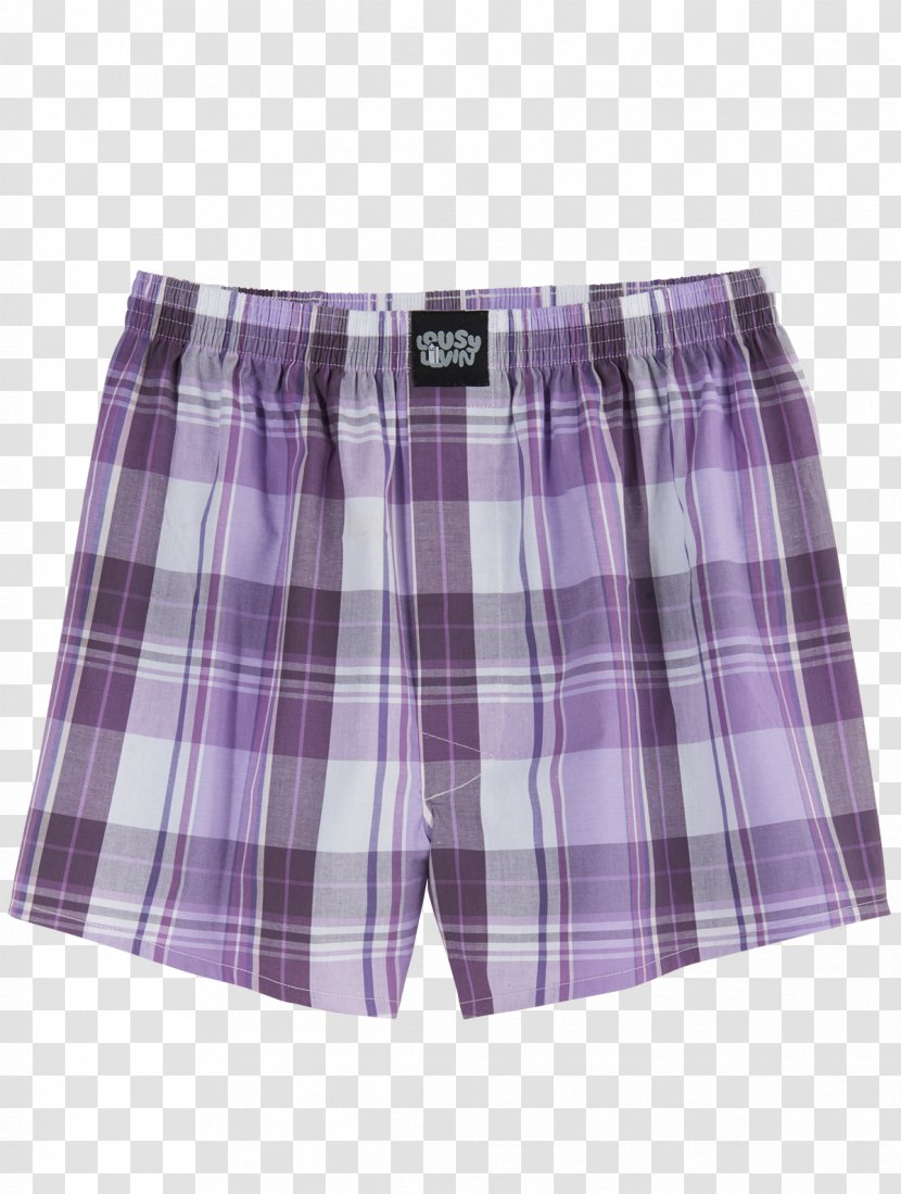 Underpants Trunks Bermuda Shorts Briefs Tartan - Silhouette - Phlox Transparent PNG