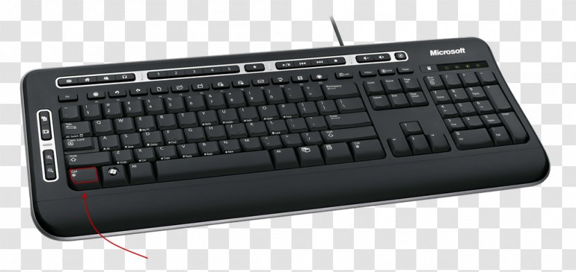 Computer Keyboard Microsoft Digital Media 3000 USB Natural Transparent PNG