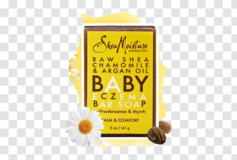 Shea Moisture - Butter - Raw & Argan Eczema Soap 5 Oz Bar Baby Ounce SoapChamomile Transparent PNG