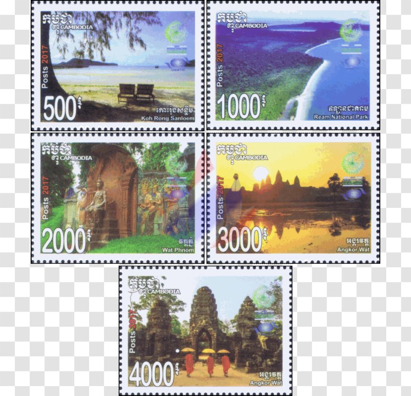 International Year Of Sustainable Tourism For Development Postage Stamps - Angkor Wat Transparent PNG