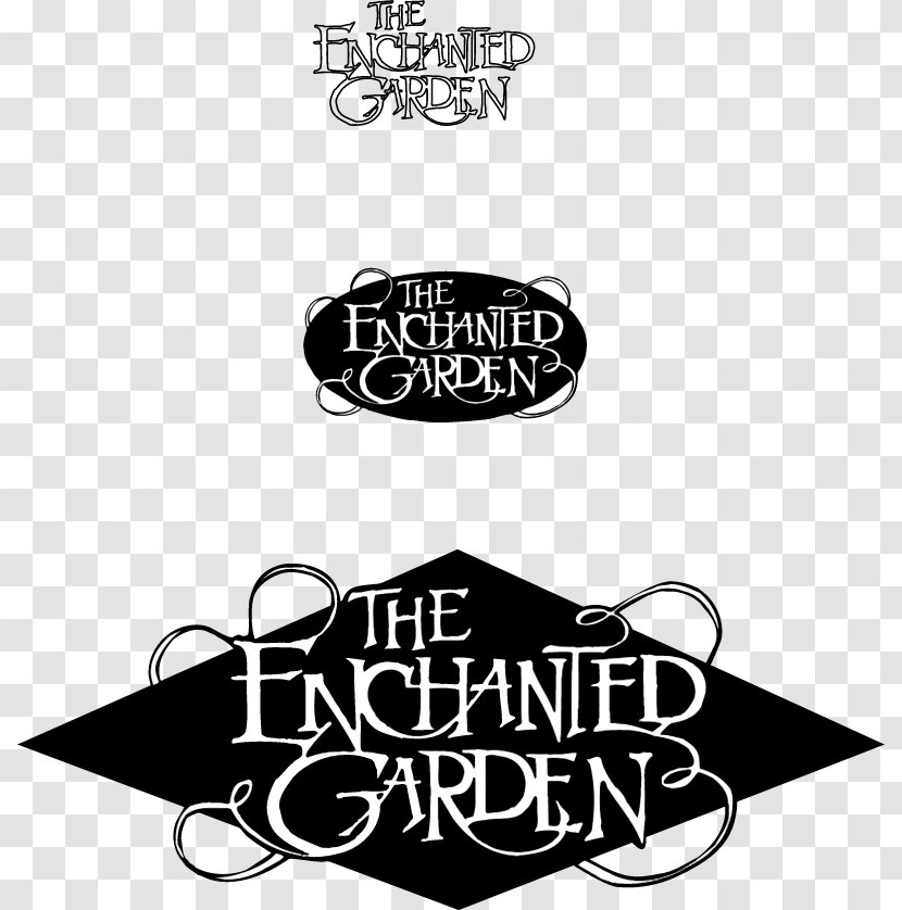Logo Calligraphy Graphic Design Enchanted Font - Artwork - Garden Transparent PNG