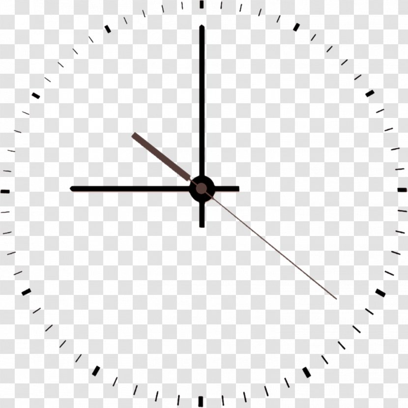 White Symmetry Black Pattern - Area - Simple Clock Material Free To Pull Transparent PNG