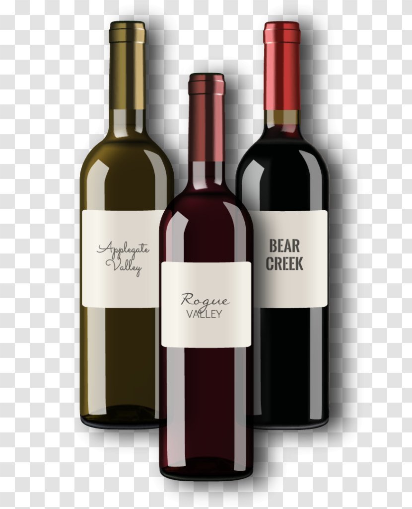 Red Wine Glass Bottle Applegate Valley - Rogue - Tuscany Tours Transparent PNG
