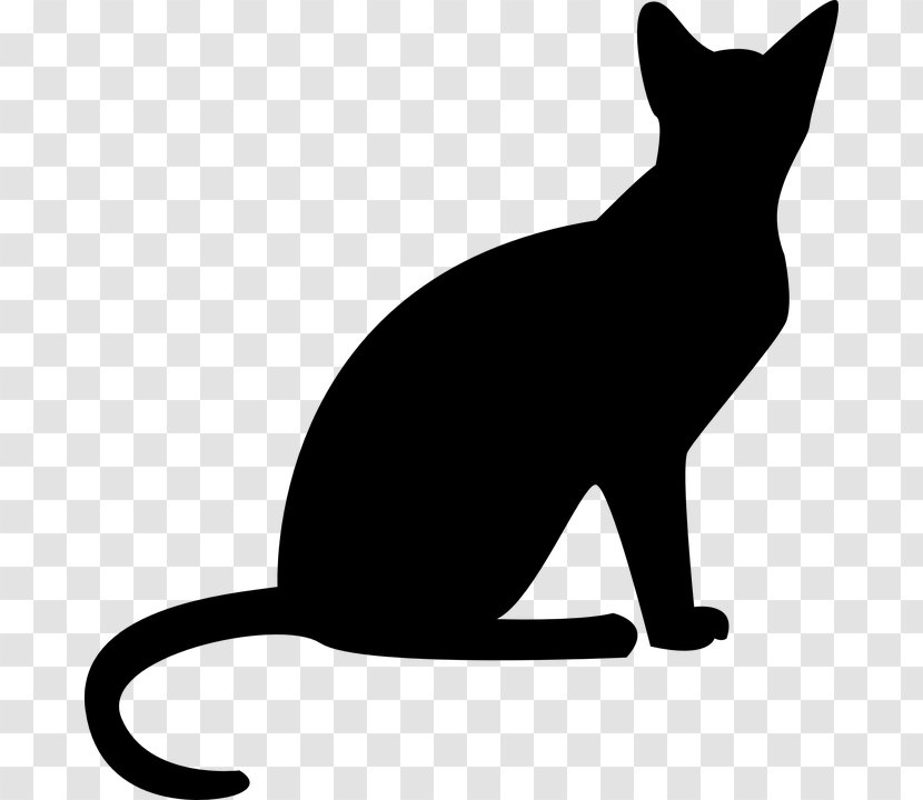 Savannah Cat Kitten Himalayan Clip Art - Black Transparent PNG