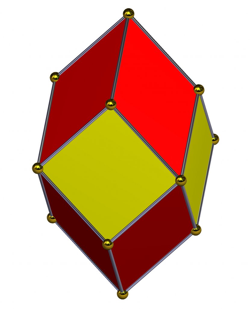 Rhombic Dodecahedron Polyhedron Face Archimedean Solid - Three-dimensional Square Transparent PNG
