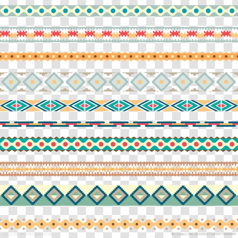Royalty-free Pattern - Area - Colored Lines Transparent PNG