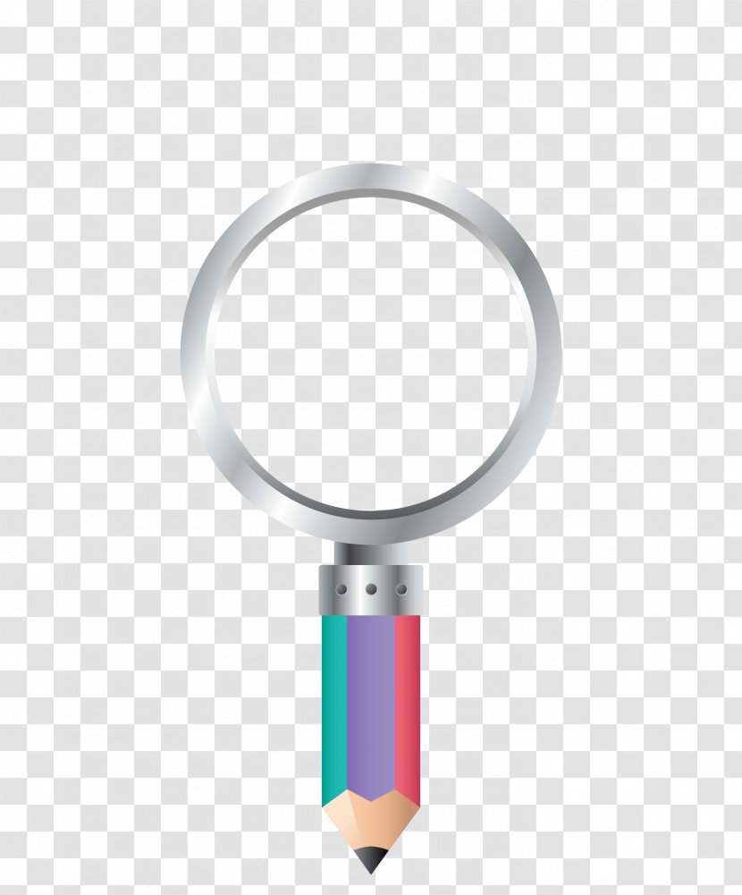 Magnifying Glass - Purple - Vector Simple Tool Transparent PNG