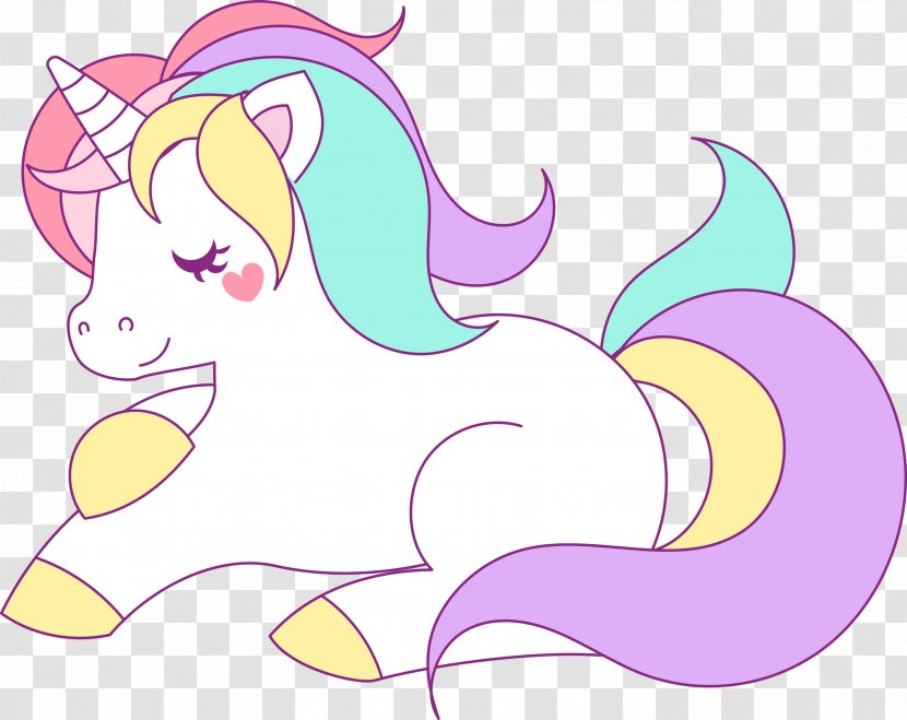 Unicorn Drawing Clip Art - Watercolor - Background Transparent PNG