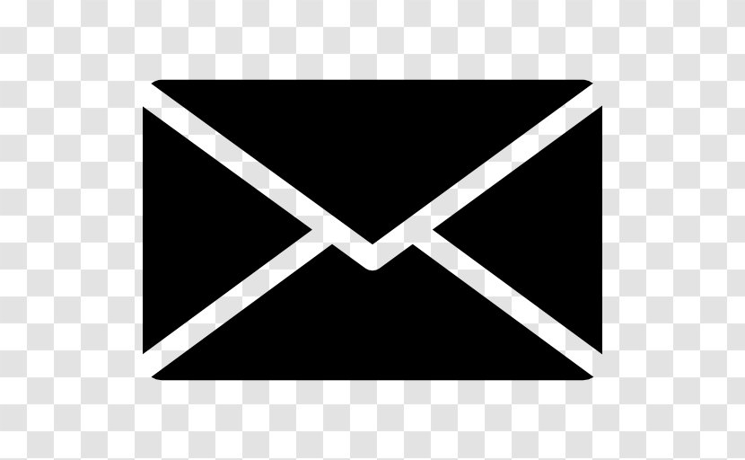 Envelope Mail Icon Design - Black And White Transparent PNG