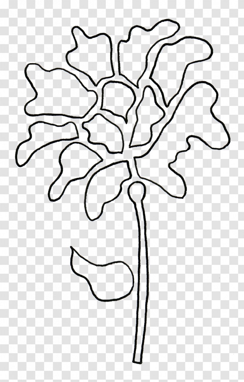 Floral Design Line Art Drawing Cut Flowers - Tree - Black And White Transparent PNG