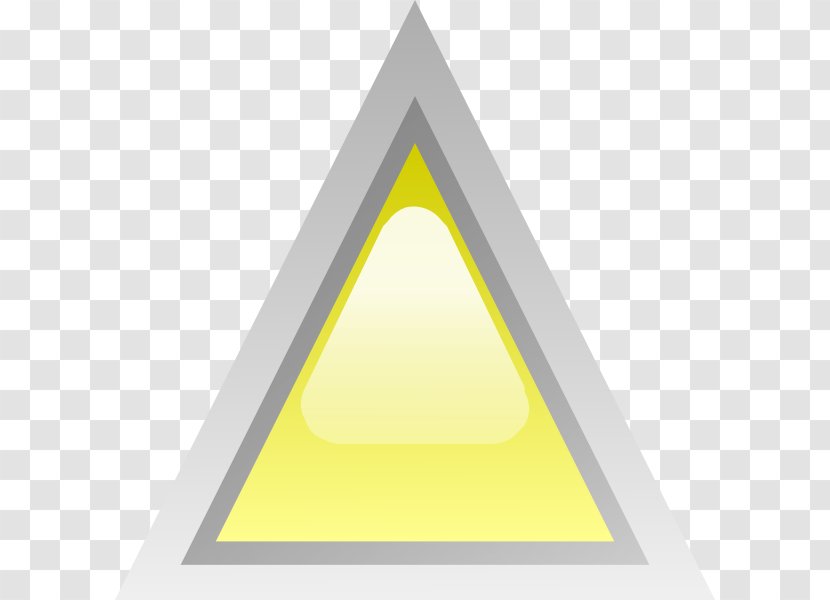 Triangle Yellow Clip Art - Triangular Tile Transparent PNG