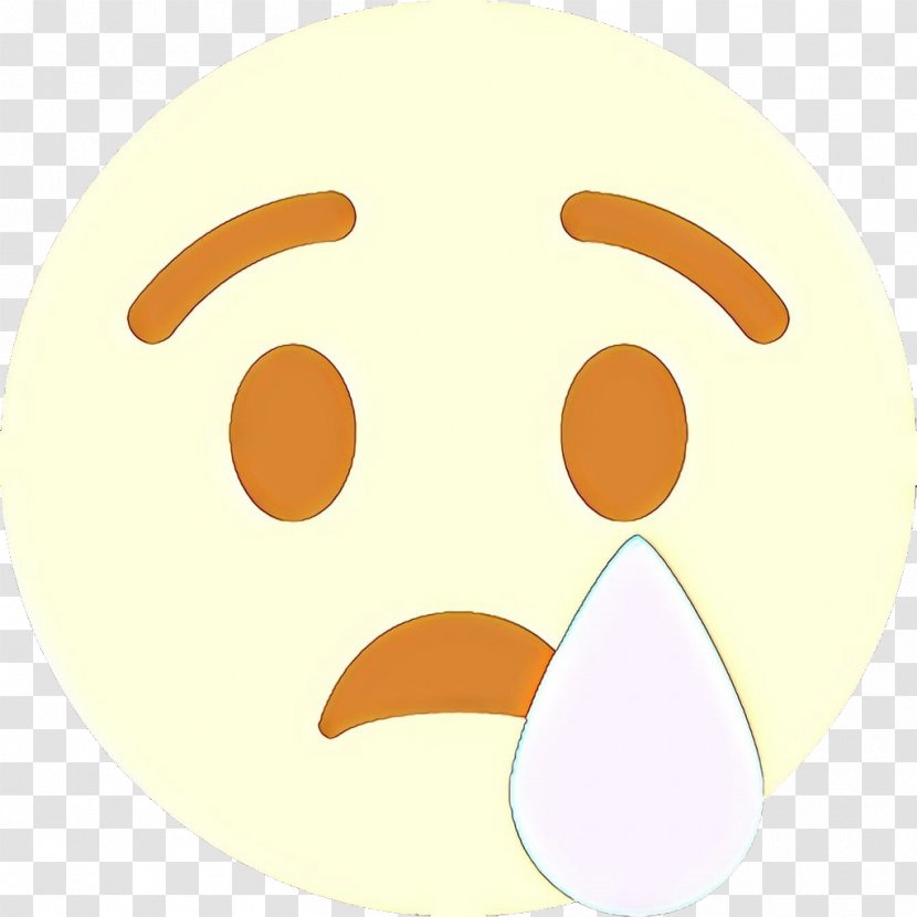 Smiley Face Background - Crying - Oval Snout Transparent PNG