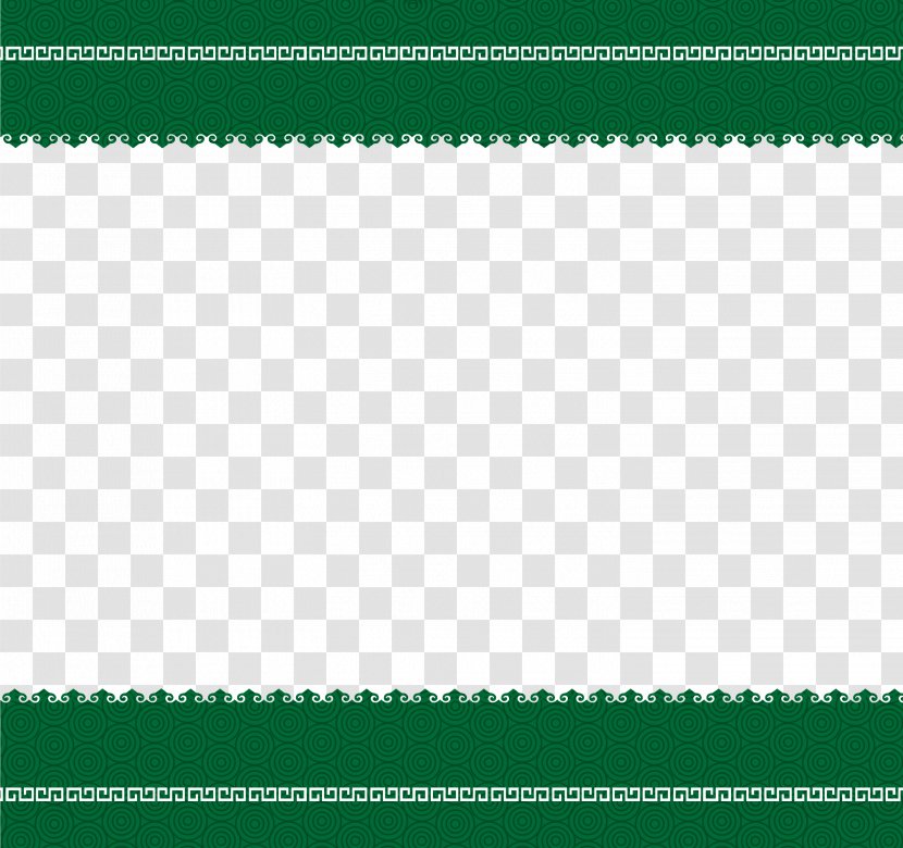 Green Area Angle Pattern - Symmetry - China Wind Border Transparent PNG