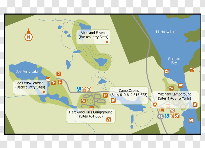 Joeperry Lake Ontario Parks Mazinaw Map - Rushing Transparent PNG