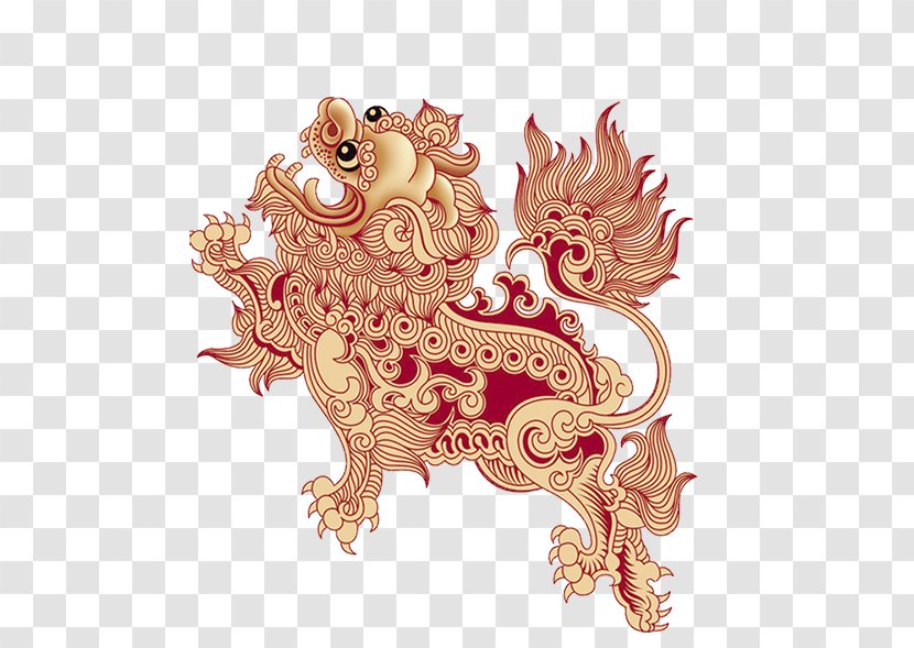 Qilin Poster Clip Art - Chinese Dragon - Free Stock Unicorn Pull Material Picture Transparent PNG