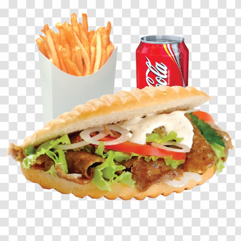 Doner Kebab Gyro Pita French Fries - Fast Food Transparent PNG