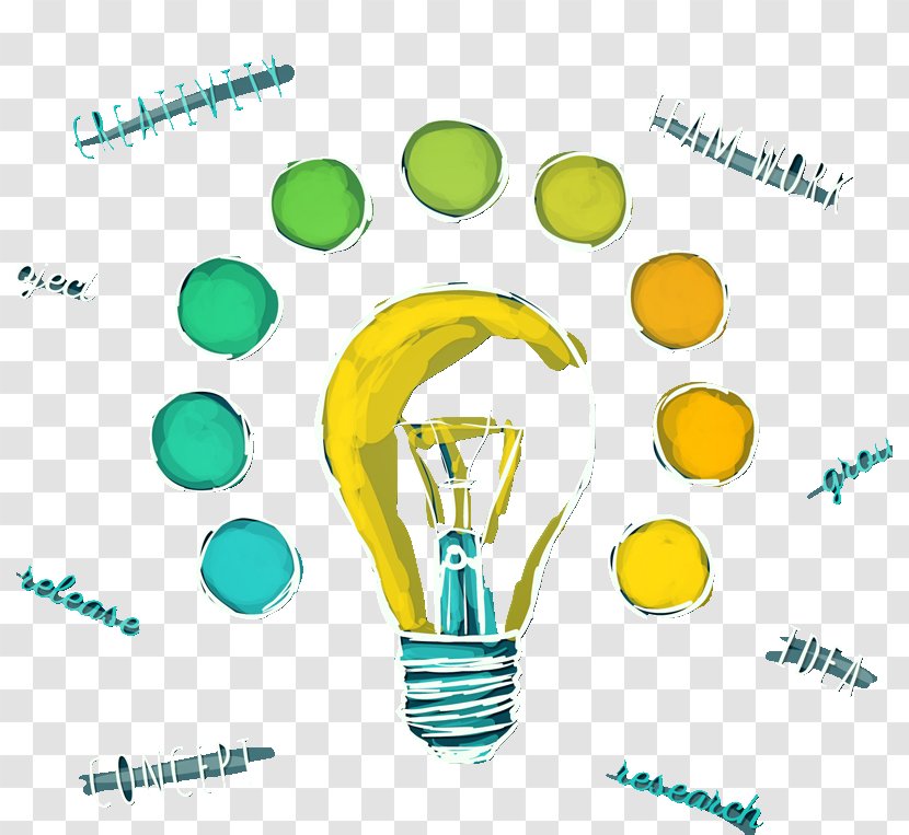 Light Illustration - Creativity - Creative Colored Bulb Transparent PNG