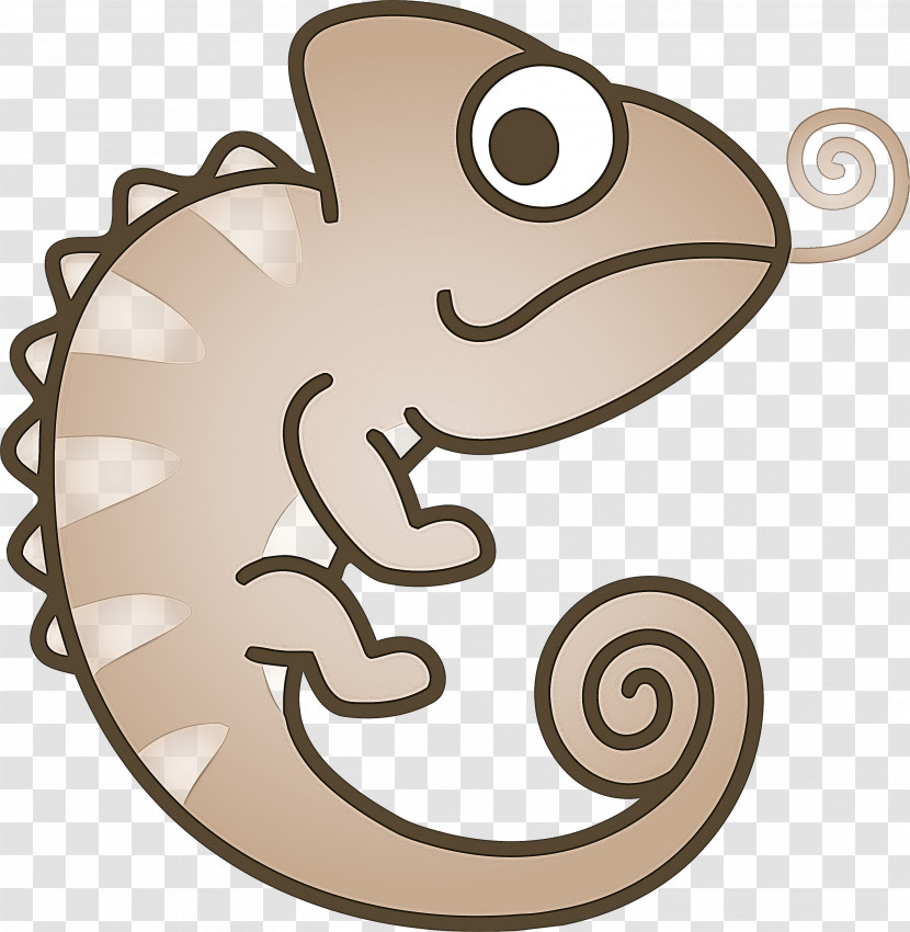 Cartoon Lizard Symbol Coloring Book Chameleon Transparent PNG