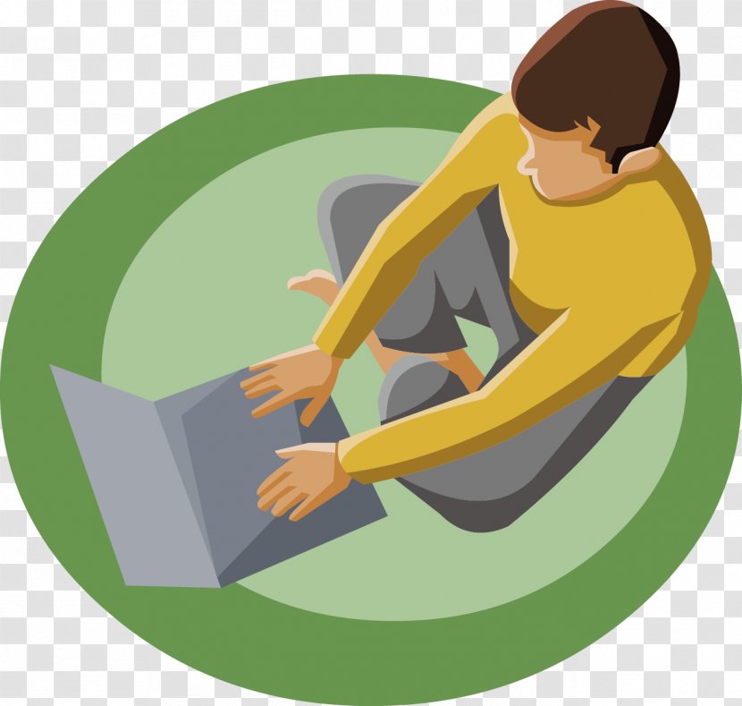 Running Computer - Poster - Logo Transparent PNG