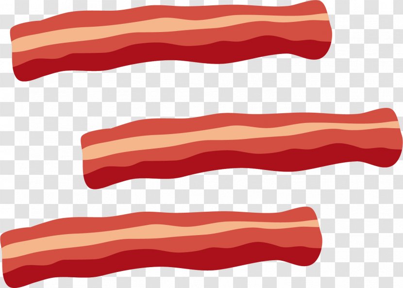 Bacon Tocino Meat Clip Art - Vector Tenderloin Transparent PNG