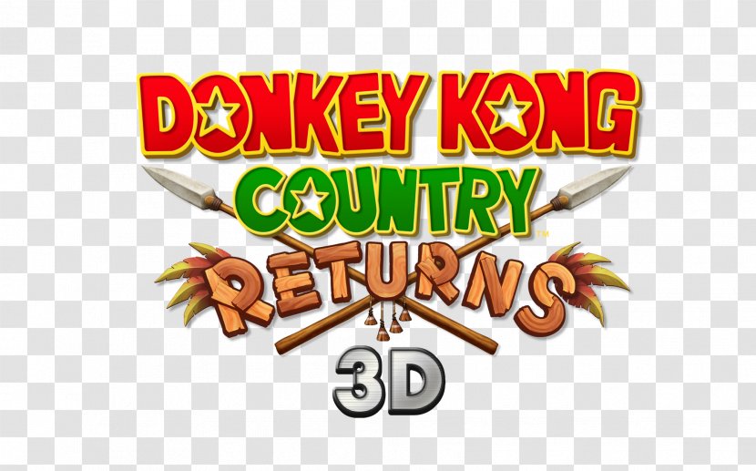Donkey Kong Country Returns Nintendo 3DS Wii Logo Transparent PNG