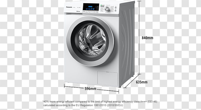 Panasonic 8KG 1400 Washing Machine Autocare A+++ Machines NA-148XR1 NA-148XS1 - Na148xs1 Transparent PNG