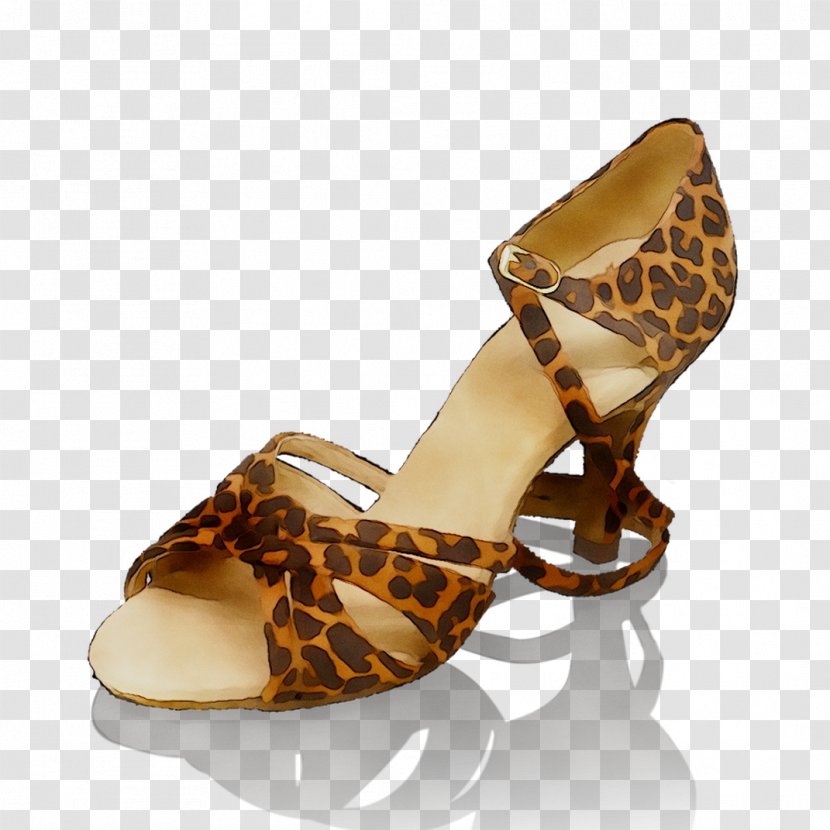 Sandal High-heeled Shoe - Brown Transparent PNG