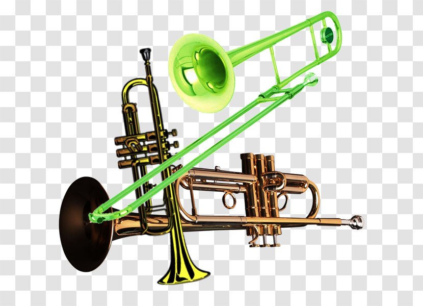 Trumpet Trombone Metal Wind Instrument - Frame - Physical Transparent PNG