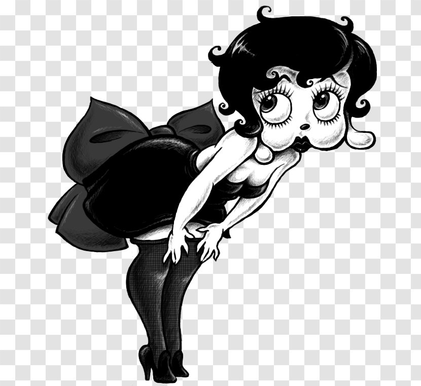 Betty Boop Bimbo Animated Cartoon Image - Flower Transparent PNG