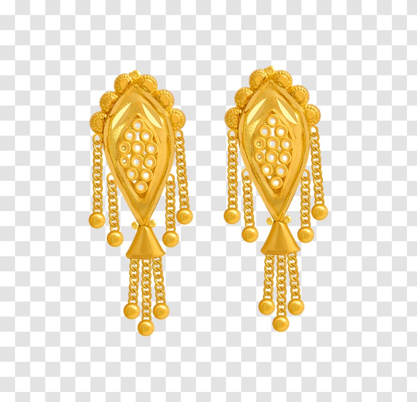 Earring Jewellery Gold Gemstone - Body Jewelry Transparent PNG