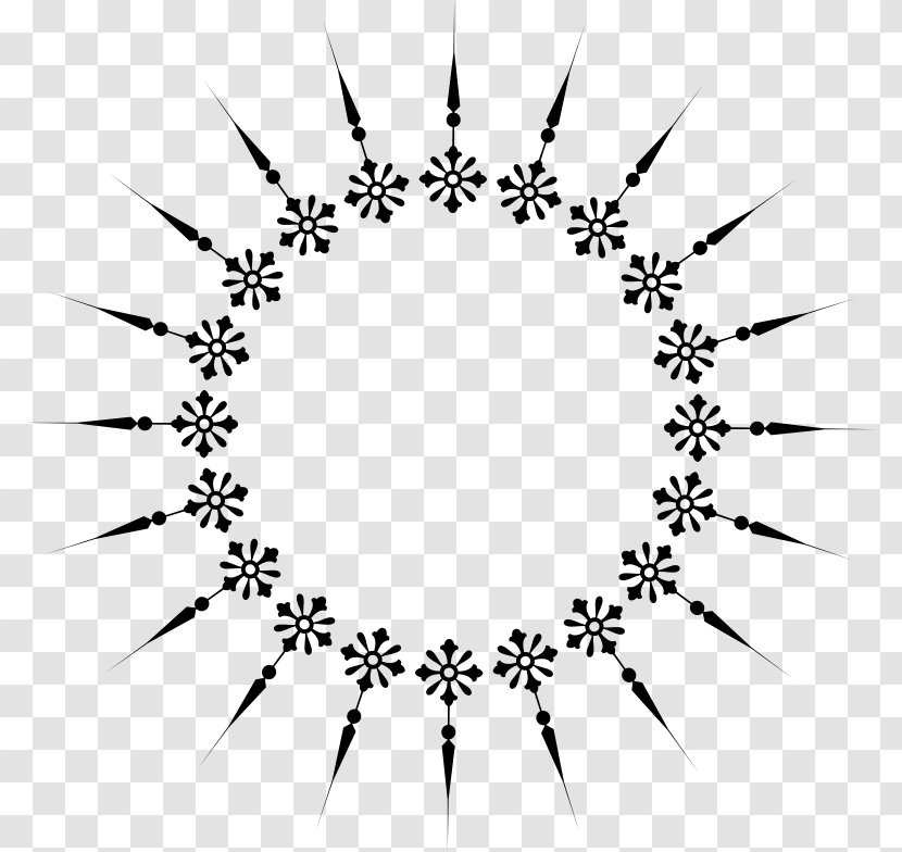 White Circle - Cart - Blackandwhite Symmetry Transparent PNG