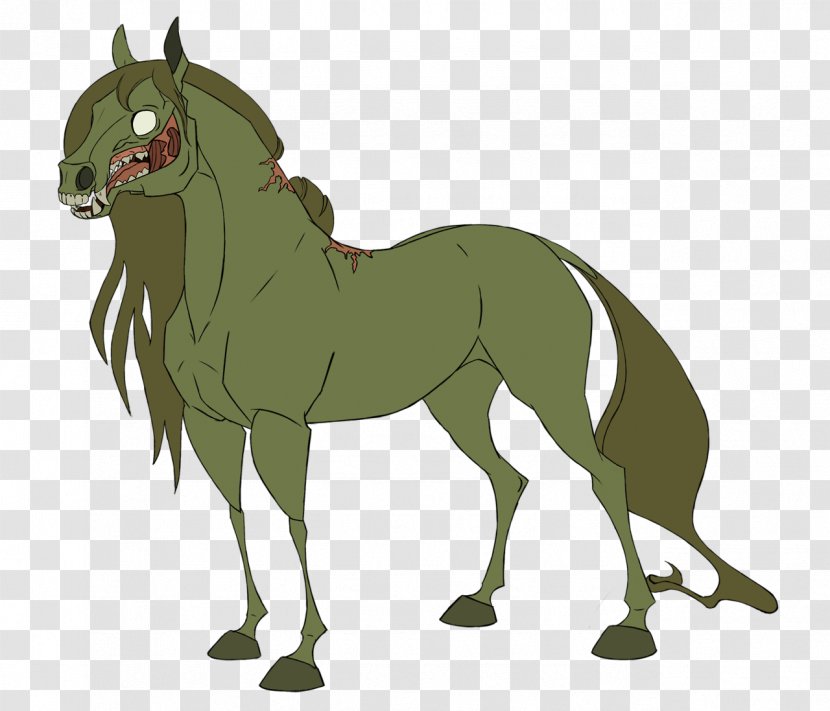 Mustang Stallion Mane Donkey Pack Animal - Fictional Character Transparent PNG