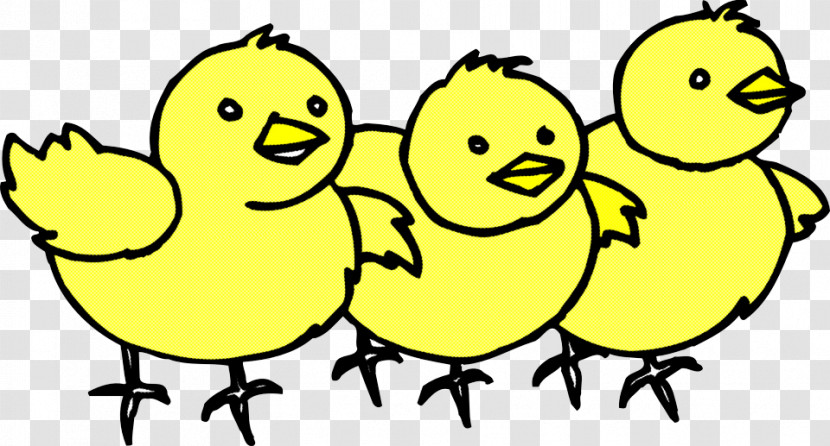 Yellow Bird Beak Happy Ducks, Geese And Swans Transparent PNG