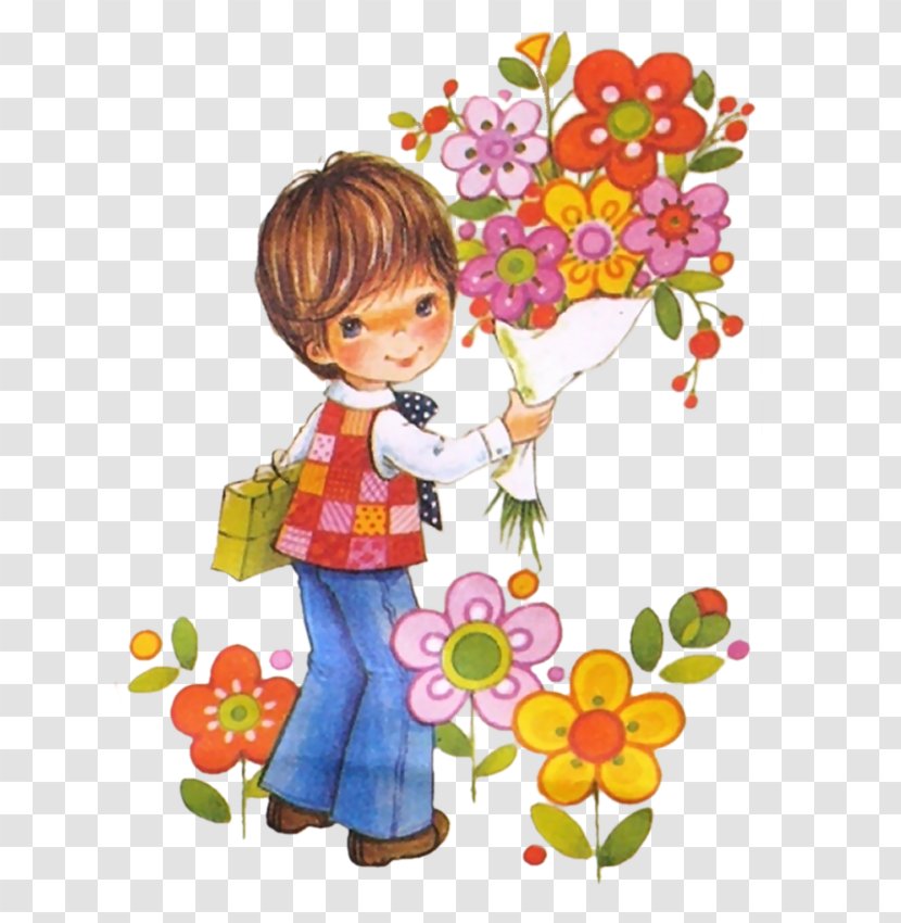 Floral Design Cut Flowers Flower Bouquet Doll - Toddler Transparent PNG