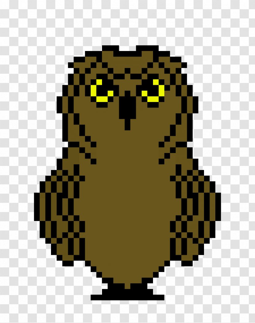 Pixel Art Flowey Sprite - Owl Transparent PNG