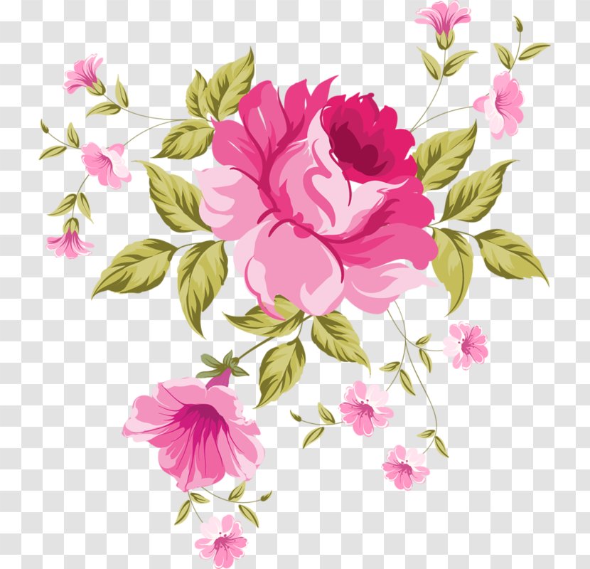 Rose Pattern - Royaltyfree - Beautifully Hand-painted Floral Background Transparent PNG