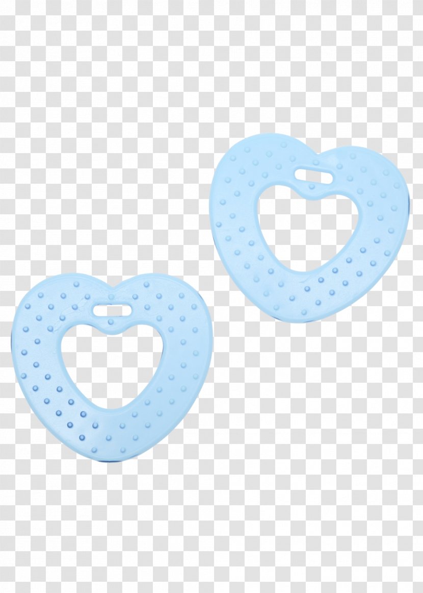 Cartoon Heart - Body Jewellery - Turquoise Transparent PNG