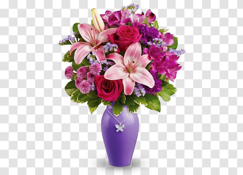 Flower Bouquet Anniversary Birthday Floristry - Floral Design - Fragrance Transparent PNG