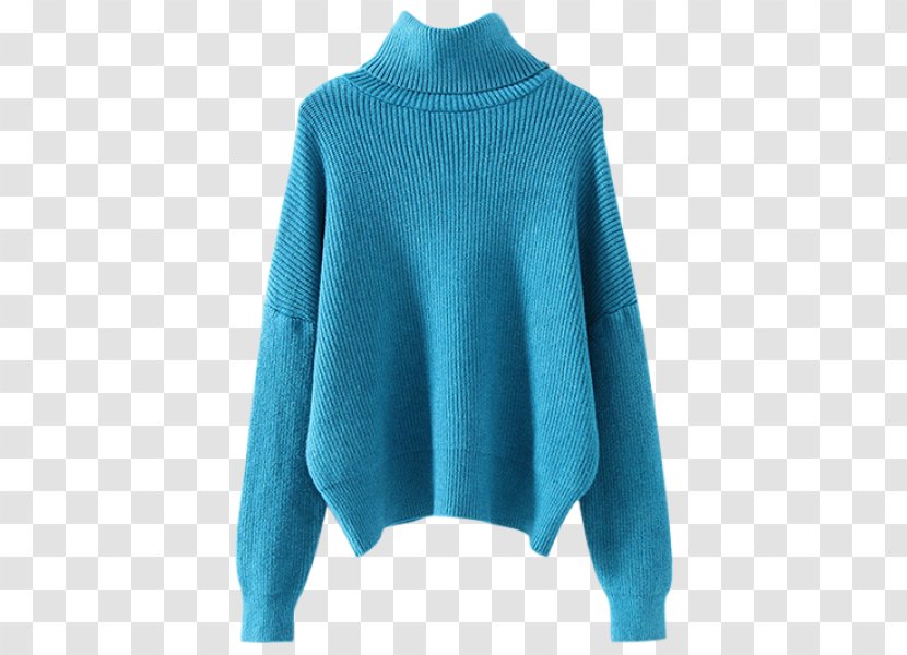 Sweater Turquoise Neck Product Wool - Woolen - Cheap Dresses Transparent PNG