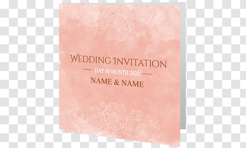 Wedding Invitation RSVP Save The Date Convite - Petal - 2018 Card Watercolor Transparent PNG